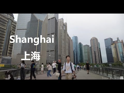 Shanghai, 중국 | Zhongshan 공원 | 도보 여행 4K