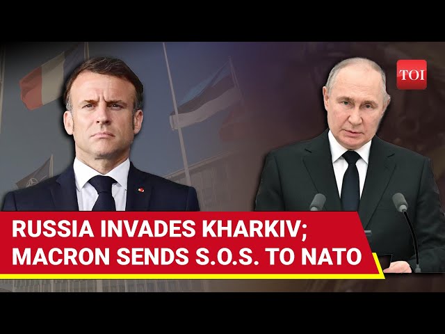 Macron For War With Russia? 'Be Ready,' French Pres. Tells NATO As Putin's Men Seize Kharkiv Areas class=