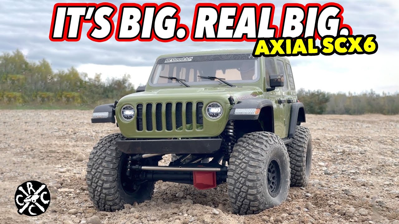It's Big. REAL BIG. The Axial 1/6 SCX6 Jeep JLU: Unboxing and First Run -  YouTube