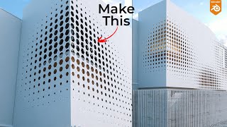 Parametric Facade Wall - Blender Architecture Tutorial