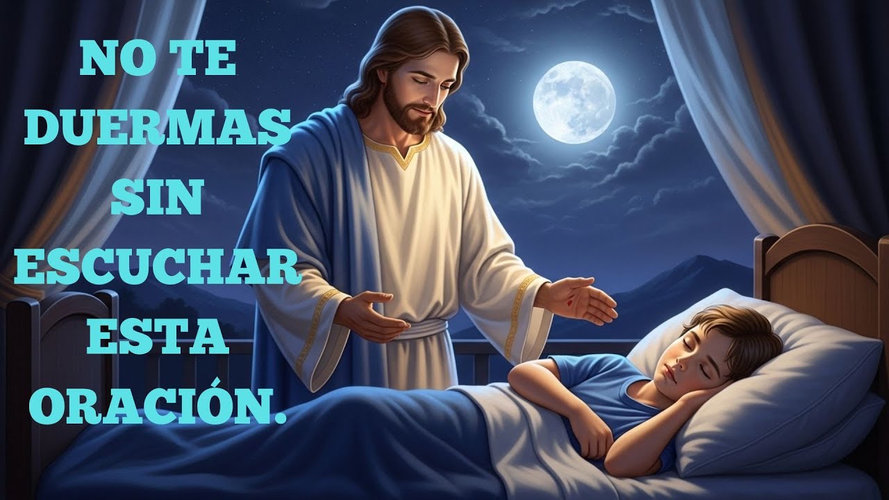 PODEROSA ORACIÓN ANTES DE DORMIR | Jesús Aquieta Tu Mente Esta Noche