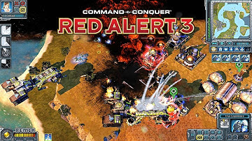 Red Alert 3 Remix MOD Allies PVE MAP Red Menace | A Powerful Strong Ally AI is needed to win!