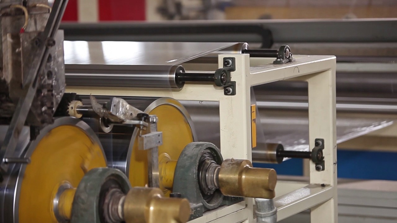Производство стретч пленки - YouTube