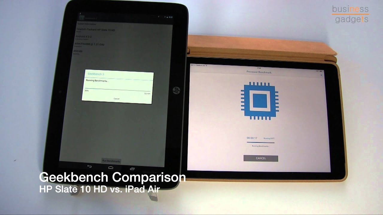HP Slate 10 HD vs iPad Air