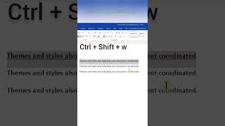 Remove space underline in ms word || Ms word Short key