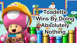 Super Mario Maker 2 - Toadette Wins By Doing Absolutely Nothing