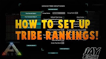 Ark Survival Evolved PS4 Tips - How To Set Up Tribe Rankings - My Tribe Rank Settings
