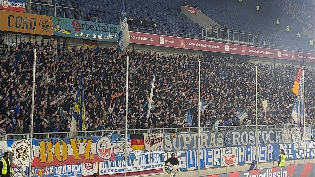 Hansa Rostock Fans Away Duisburg | 3.Liga MSV Duisburg vs Hansa Rostock