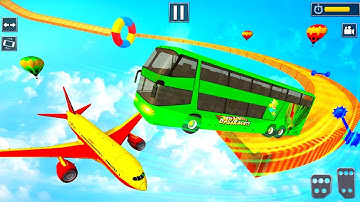 Mega Ramp Bus Stunts : Impossible Tracks 3D - Android Gameplay