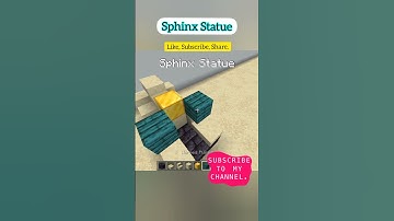 Sphinx Statue Design That Will Blow Your Mind #minecraft #shorts #dream #respect #bblocks