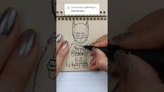 Speed Drawing Chibi Cute Batman!: #art  #deadpool #batman #shorts