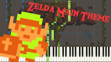The Legend of Zelda Main Theme Piano Tutorial *FREE SHEET MUSIC IN DESC.*