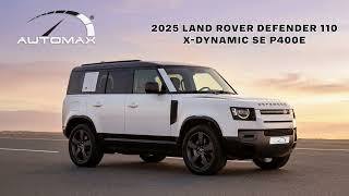 2025 Land Rover Defender 110 X-Dynamic SE P400e Fuji White | Plug-in Hybrid 400HP | Fast Walkaround
