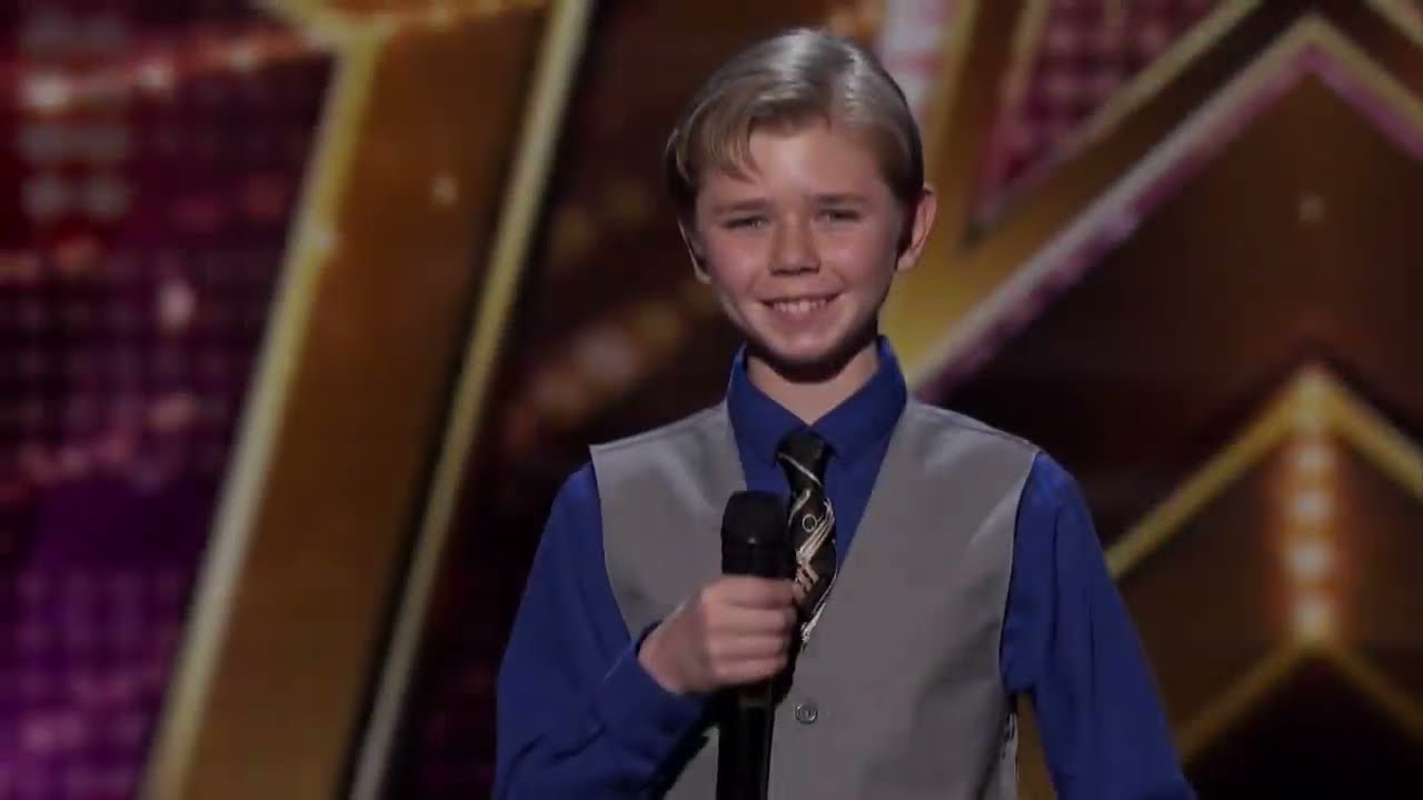 Kid sings Chug Jug With You on Americas Got Talent