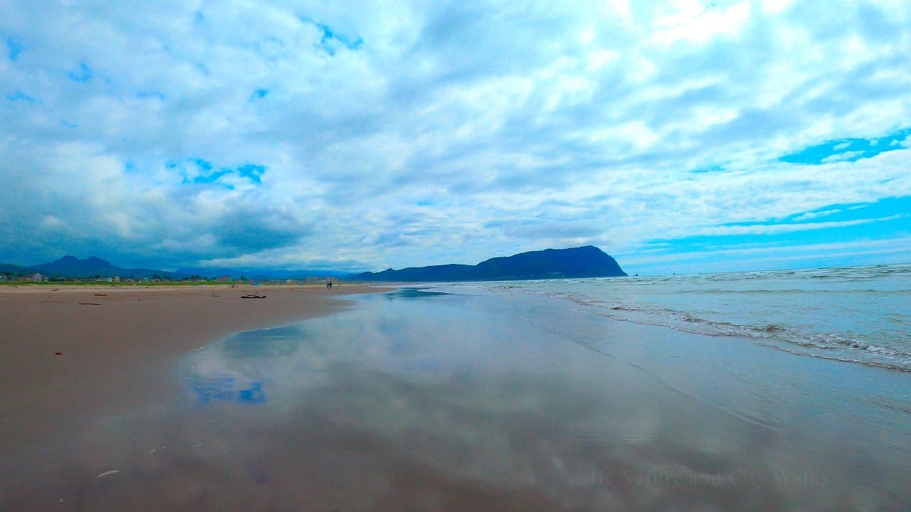 Seaside, Oregon Beach Walk Ocean Sounds