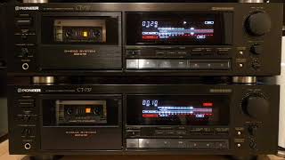 Test audio cassette tape TDK SA 60 (1985-1986) Pioneer CT-737