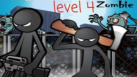 Anger of stick 5 : zombie gameplay (level-4 walkthrough) main mode menu / save hostage / android ios