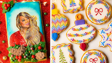 Amazing royal icing colorful Christmas cookies | 30 minutes of relaxing cookie decorating