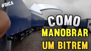 Tip for maneuvering a 30-meter double trailer with 9 axles