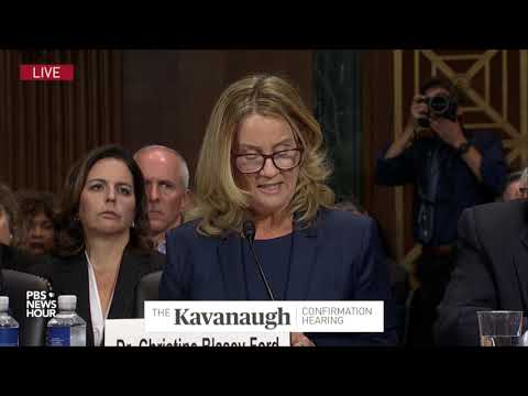 Christine Blasey Ford's opening remarks at Kavanaugh hearing: 'I believed he was going to rape me'