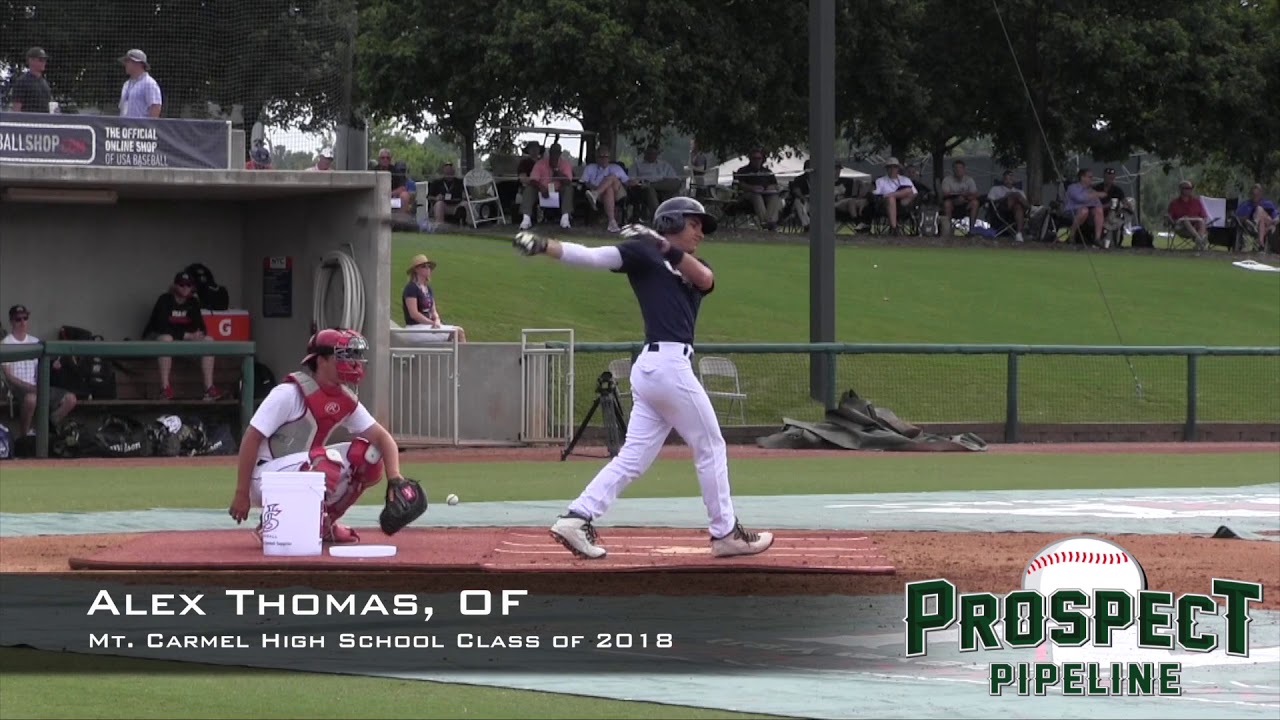 Alek Thomas Prospect Video, OF, Mount Carmel High School Class of