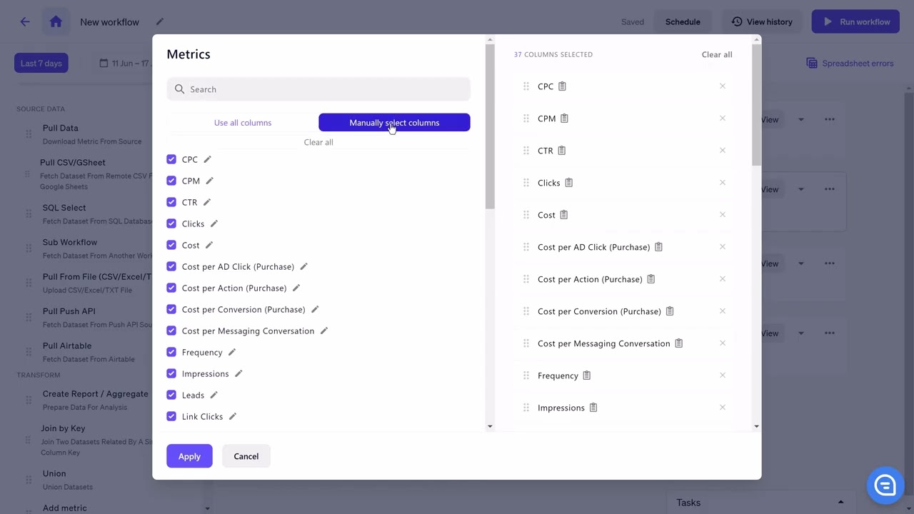 Aggregate Information for Multiple Advertising Channels