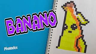 Como Dibujar Skin Banano De Fortnite Pixel Art - Pixelados