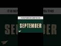 it is September #relatablestuff #fypシ゚viral
