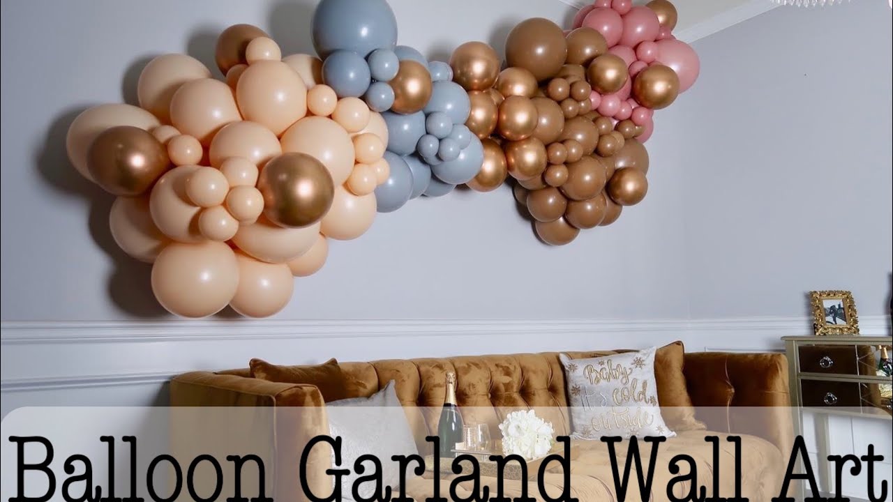 Wall Balloon Garland, Hanging, How to