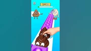 OEPS! Poop vs Egg Run Race in Popit 3D 💩🆚🥚 #gaming #shorts #shortsfeed #viralshorts