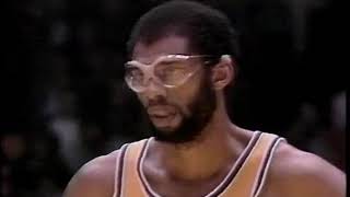 Kareem Abdul Jabbar vs Moses Malone Duel Game 1 1981