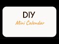 DIY Calendar