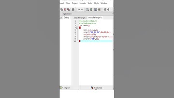 c program for area of triangle using herons formula #coding#cprogram #areaoftriangleusingherons