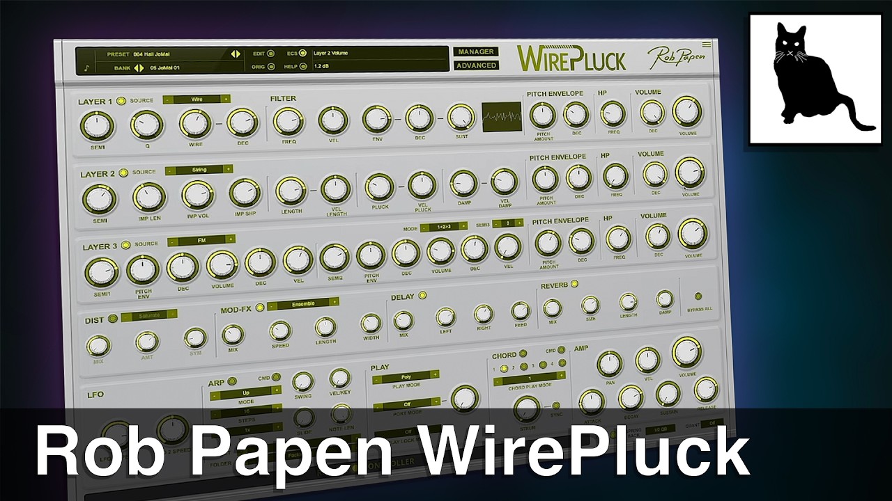 Rob Papen WirePluck - A detailed review of all four engines