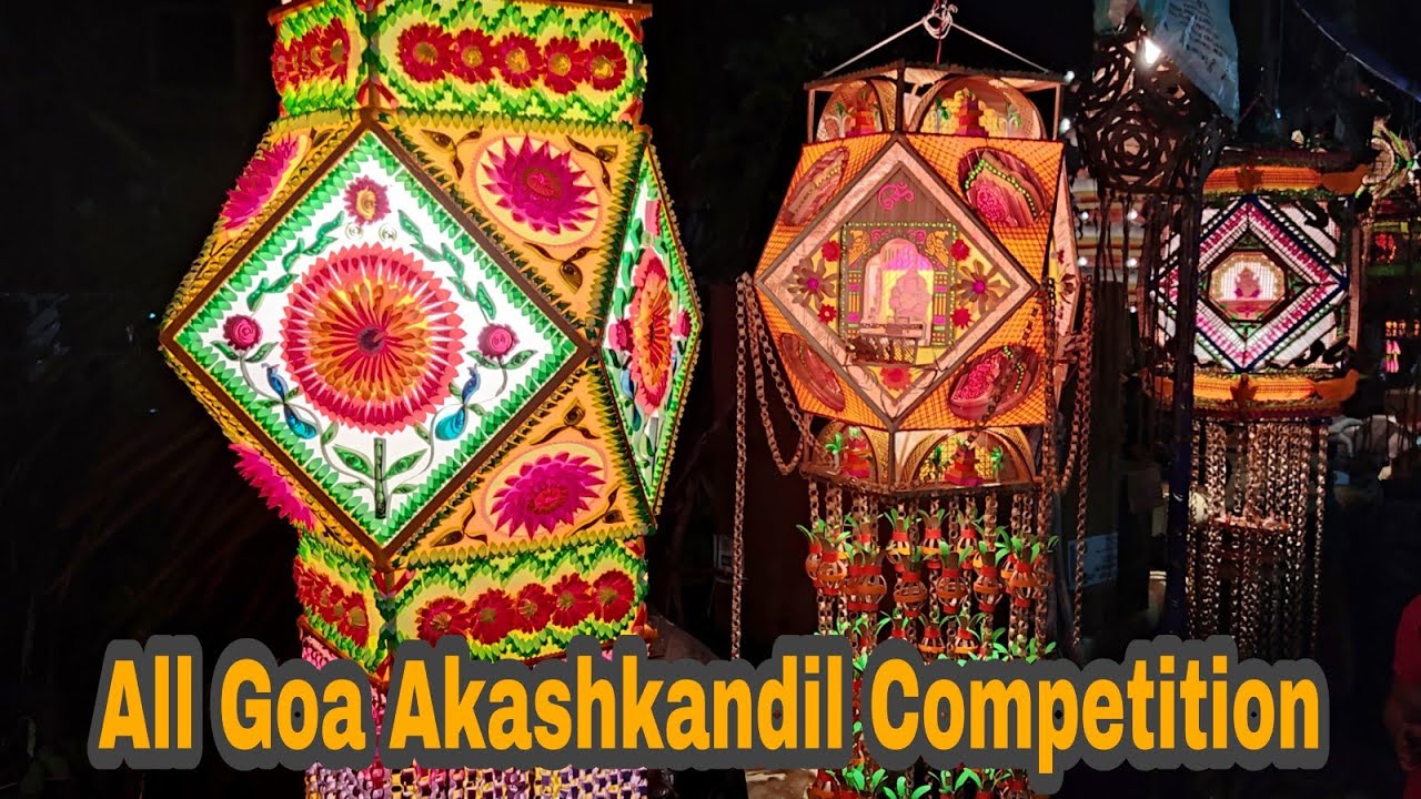 All Goa Akash Kandil Competition, Parra Goa Festival of Lights YouTube