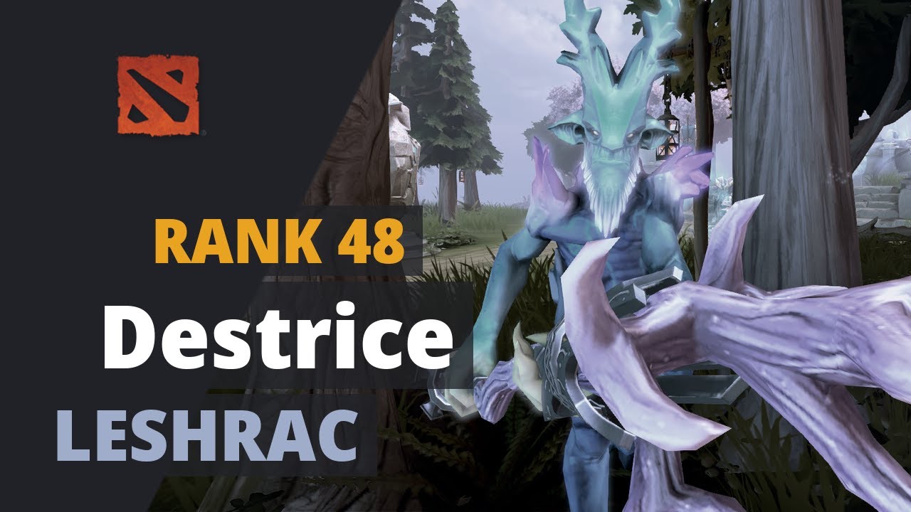 Destrice (Rank 48) plays Leshrac Dota 2 Full Game