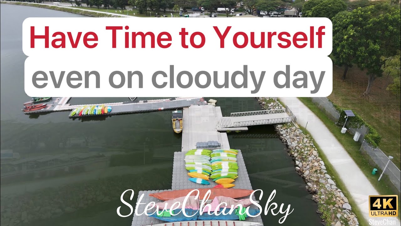 Have Time to yourself even on clooudy day | Cloudy Morning at Pandan Reservoir | Quiet Urban Calm 4K