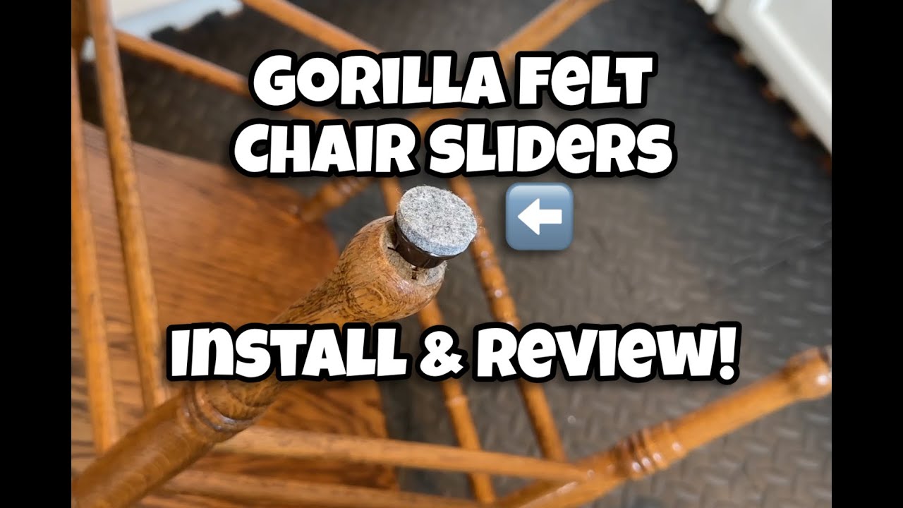 Установка и быстрый обзор: поворотные направляющие GorillaFelt Swivel Glide для стульев