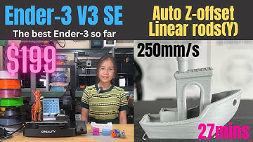 Creality Ender-3 V3 SE: $199 budget 3D printer with auto z-offset, CR-touch, Y axis linear rods