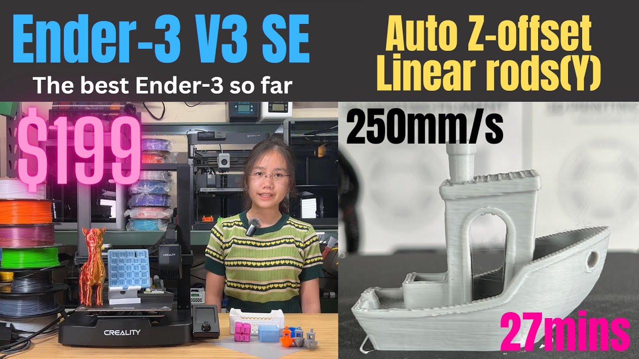Creality Ender 3 V3 SE - Budget High Speed 3D Printing