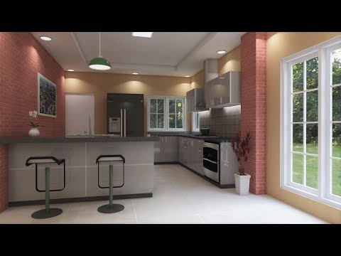 sketchup-interior-design-(-make-a-kitchen-and-render-vray-)