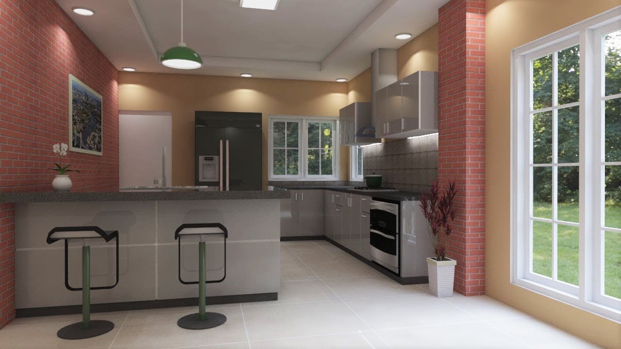 Sketchup Interior Design Make A Kitchen And Render Vray