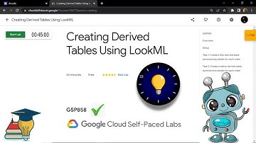 Creating Derived Tables Using LookML || [GSP858] || Solution