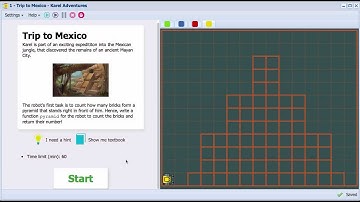 Karel the Robot in NCLab, Version 0.9 - Mexico (Purple Belt 3 - Lists)