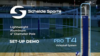 Pro T4 Volleyball System Setup - Schelde Sports