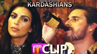 KUWTK: Kim Kardashian & Kourtney Furious With Drunk Scott