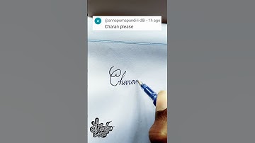 stylish name | Charan | sk cursive art | how to make a stylish name | stylish signature
