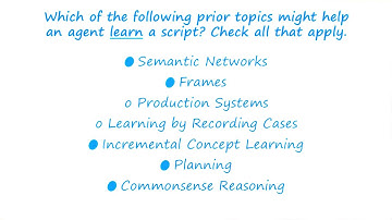 Exercise: Learning a Script Quiz Solution - Georgia Tech - KBAI: Part 3
