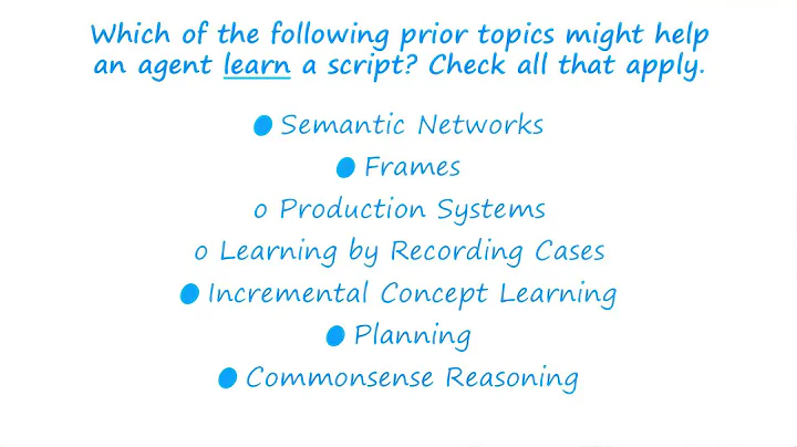 Exercise: Learning a Script Quiz Solution - Georgia Tech - KBAI: Part 3