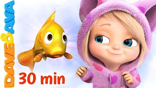 🐠 Once I Caught A Fish Alive And More Nursery Rhymes & Baby Songs | Dave And Ava 🐠
